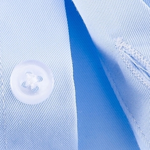 C0539-L新品■綿 高級感 メンズ ワイシャツ 長袖 トップス フレンチカフスボタン シャツ 無地シャツ ノーアイロン ビジネス 春/ホワイトの画像5