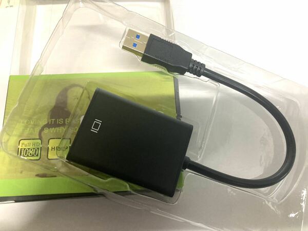 USB HDMI 変換 アダプタ USB HDMI ケーブル 高速伝送 1080P対応 使用簡単 MAC/Windows XP/7/8/8.1/10 対応 内蔵のドライバー 非ウイルス