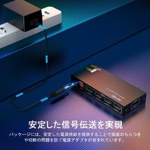 4画面同時出力「JCHICI」 HDMI分配器 4K@60Hz HDR&3Dビデオ対応 HDMI2.0 スプリッター EDID機能搭載 アルミ合金製本体PCマルチディスプレイ_画像5