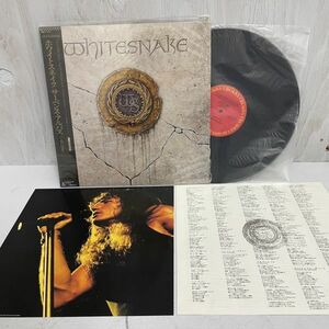 LP　レコード　ホワイトスネイク　WHITESNAKE　Here I Go Again/サーペンス アルバス 白蛇の紋章/帯付き/ジャンク