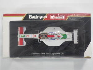 【送料無料】1/43 スパーク（Racing on MS-models）Footwork FA14 1993 Japanese GP 鈴木亜久里 No.10