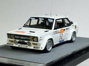 RACING43 1/43 FIAT 131 ABARTH JOLLY CLUB RALLY SAN REMO 1980 