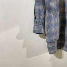 vintage euro grand farther check shirt ヨーロッパ古着 ビンテージ グランパシャツ チェックシャツ 長袖 70s 80s_画像5