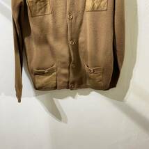 vintage us knit leather design jacket アメリカ古着 ビンテージ USA製 ニットレザージャケット デザインジャケット 60s 70s_画像6