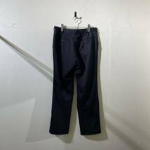 vintage euro black wool poly slacks pants ヨーロッパ古着 ビンテージ ウールスラックス 1タック ブラックスラックス 80s 90s_画像9