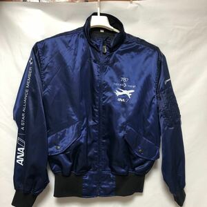 ★美品★787 DREAM LINER BOEING 紺色ジャンパー　Lサイズ