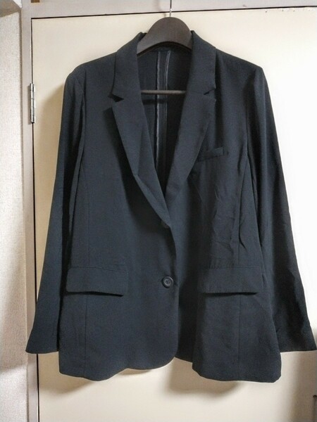 BOUTIQUE EHO.　定価2万円　大きいサイズLL　テーラードジャケット ブラック 黒