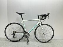 Bianchi Via nirone 7 アルミフレーム　カーボンフォーク　ロードバイク　2x8s 55サイズ　通勤・通学に最適　ビアンキ_画像1