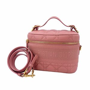 [ used ] Christian Dior Christian * Dior DIORTRAVELvaniti small pink 23035564 HO