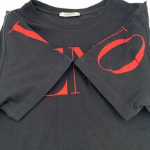 【中古】 VALENTINO ヴァレンティノ Tシャツロゴプリント ブラック レッドロゴ サイズM 半袖 バレンチノ メンズ 23036184 MY_画像5