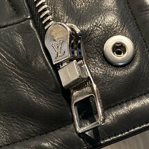 【中古】 LOUIS VUITTON ルイ・ヴィトン シングルライダースジャケット メンズ BK 44サイズ 20009463 AT_画像10