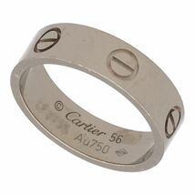 【中古】 Cartier カルティエ LOVE リング 56 B4084700 K18WG ホワイトゴールド ラブ リング 23019213 RS_画像2