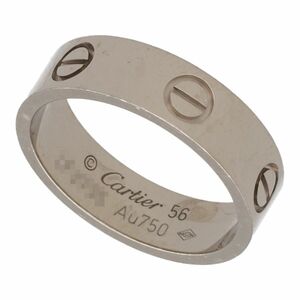 【中古】 Cartier カルティエ LOVE リング 56 B4084700 K18WG ホワイトゴールド ラブ リング 23019213 RS