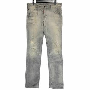 【中古】 DSQUARED２ ディースクエアード S74LA0359 メンズ ダメージデニムパンツ グレー系 サイズ48 L 23019667MK