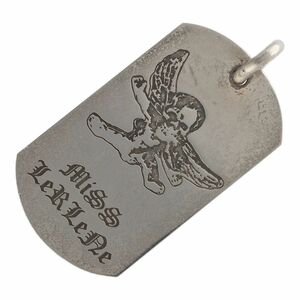 【中古】 CHROME HEARTS クロムハーツ フォティ ミス ラーレン ドッグタグ ラージ FOTI スカル メンズ 24006298 AO