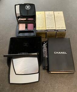 シャネル CHANEL アイシャドウ　マスカラ　あぶらとり紙　コンパクトミラー　コスメ 化粧品 ノベルティー　合計7点