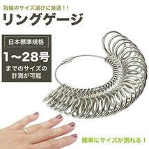 リングゲージ 指輪 サイズ サイズゲージ　指輪計測 日本標準規格 1-28号_画像1