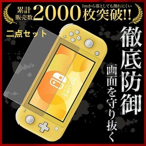 Switch Lite スイッチライト 保護フィルム ガラスフィルム 二点