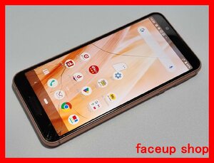 　★【38243WM】 ジャンク docomo SH-02M SHARP AQUOS sense3 ライトカッパー SIMロック解除済 1円 ! 1スタ !