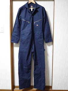 ■0204■Dickies ディッキーズ つなぎ M 紺色 ●