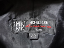 ■0203■MICHEL KLEIN HOMME ミッシェルクラン オム　ジャケット 46 黒 ●_画像2