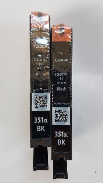 ☆ CANON プリンター 純正インク 351BK 大容量XL 2本 送料無料