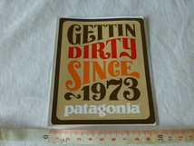 patagonia GETTIN DIRTY ステッカー GETTIN DIRTY patagonia GETTIN DIRTY SINCE ～ 1973 patagonia パタゴニア PATAGONIA patagonia _画像3