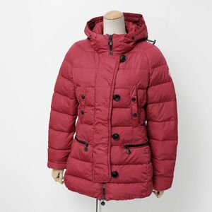 TG1805★モンクレール/MONCLER《GENE ジェネ》フーデッド ダウンジャケット ナイロン 220934695225*レッド系*サイズ1