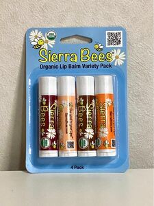 シエラビーズ　sierra bees バラエティパック　4本　オーガニックリップバーム
