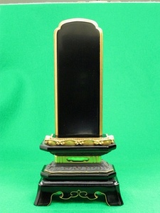 [ stock goods ] Buddhist altar fittings / memorial tablet / angle cut .( charcoal .....)6 size #0215