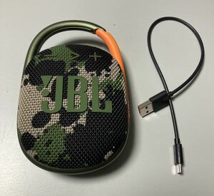 ワイヤレススピーカー JBL CLIP4 Bluetooth USB C充電/IP67防塵防水 スクワッド 迷彩　