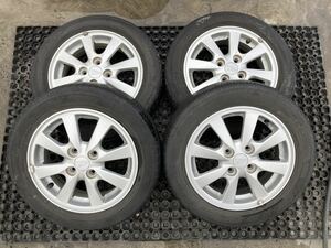 DAIHATSU 155/65R14 4.5J +45 PCD100 アルミホイール4本セット