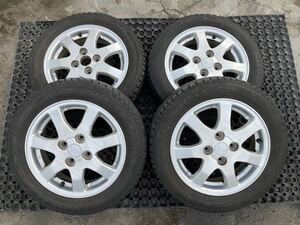 ダイハツ純正 155/65R14 4.5J +45 PCD100 オールシーズンタイヤ ４本セット