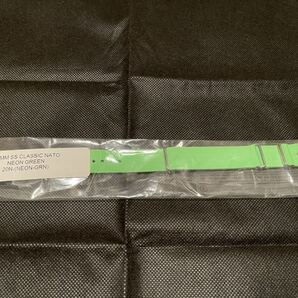 送料無料 ENZO SHOP 別注 新品未開封 20MM SS CLASSIC NATO STRAP NEON GREEN ストラップ 腕時計 ベルト ネオン グリーン