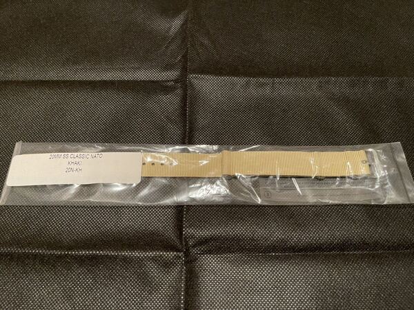 送料無料 ENZO SHOP 別注 新品未開封 20MM SS CLASSIC NATO STRAP KHAKI ストラップ 腕時計 ベルト カーキ