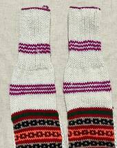 インド 手編み靴下 北インド マナリ マナリソックス メリノウール 23_画像3