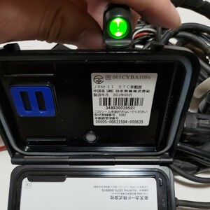 【JRM-11】☆通電、ETCカードok 匿名ゆうパケット、コンパクト配送 バイク用ETC ETC 自主運用 バイク専用 ETC車載器 セットアップ済 