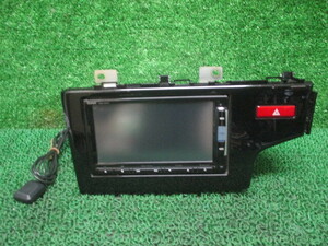 GP5　ホンダ　フィット　装着品　メモリーナビ　ギャザーズ　VXM-142VFi　TV/CD/DVD/Bluetooth　240068