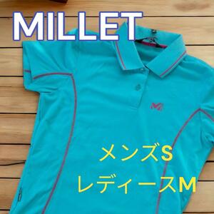 MILLET ミレー 半袖 登山ウェア スポーツウェア 水色 シャツ