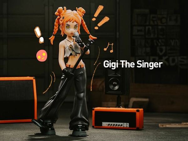 【未開封】popmart Peach Riot Rise Upシリーズフィギュア Gigi The Singer 送料無料