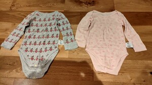  Uniqlo Moomin little *mi- нижнее белье детский комбинезон длинный рукав 2 листов комплект 90 см 