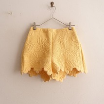 //ヌードヴィンテージ nude vintage *short pants*キルティングヴィンテージイージースカラップイエロー(27-2401-138z)【40B42】_画像1