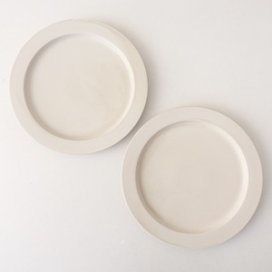 //イイホシユミコ yumiko iihoshi *unjour matin plate suna プレート 2枚セット*オフホワイトお皿【陶器】(wa84-2312-21)【40B42a】