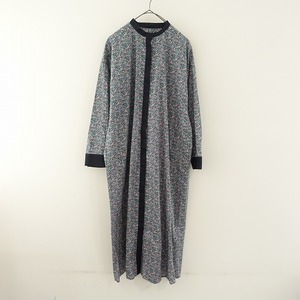 //【定価3.5万】アデュートリステス ADIEU TRISTESSE *LIBERTYプリントクレリックワンピース*比翼ボタン(2-2401-480)【70B42】