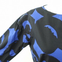 //【定価3.4万】マリメッコ marimekko *Tarika Kissapollo ワンピース*34コットン綿ドレスウエストマーク(1-2401-448)【80B42】_画像4