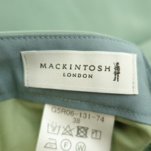 //マッキントッシュロンドン MACKINTOSH LONDON *ダブルクロスストレッチパンツ*38セージグリーンテーパード(2-2402-148)【52B42】_画像7