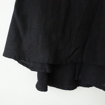 //【美品】フォグリネンワーク×ネストローブ fog linen work×nest Robe *ティアードロングスカート*ブラック(sk1-2402-125)【72B42】_画像4