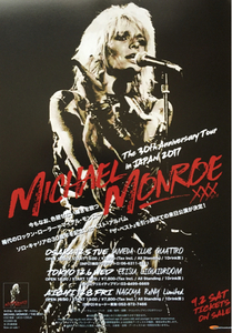 MICHAEL MONROE (マイケル・モンロー) The 30th Anniversary Tour in JAPAN 2017 チラシ 非売品