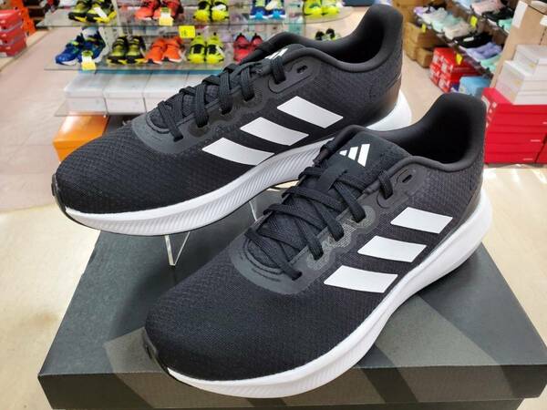 新品即決27.0cm★adidasアディダス ランファルコン3.0 メンズ ランニングシューズ★カジュアルシューズ 運動靴シューレース紐靴 人気モデル