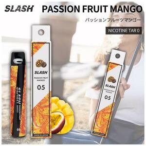 《新品☆送料無料》電子タバコ 使い捨て ポケットシーシャ 大容量 VAPE SLASH スラッシュ PASSION FRUIT MANGO パッションフルーツマンゴー